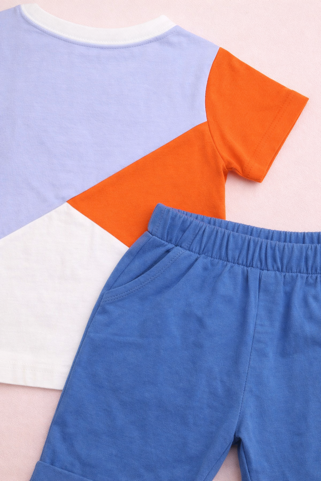 Sunny Blocks Tee & Shorts Set