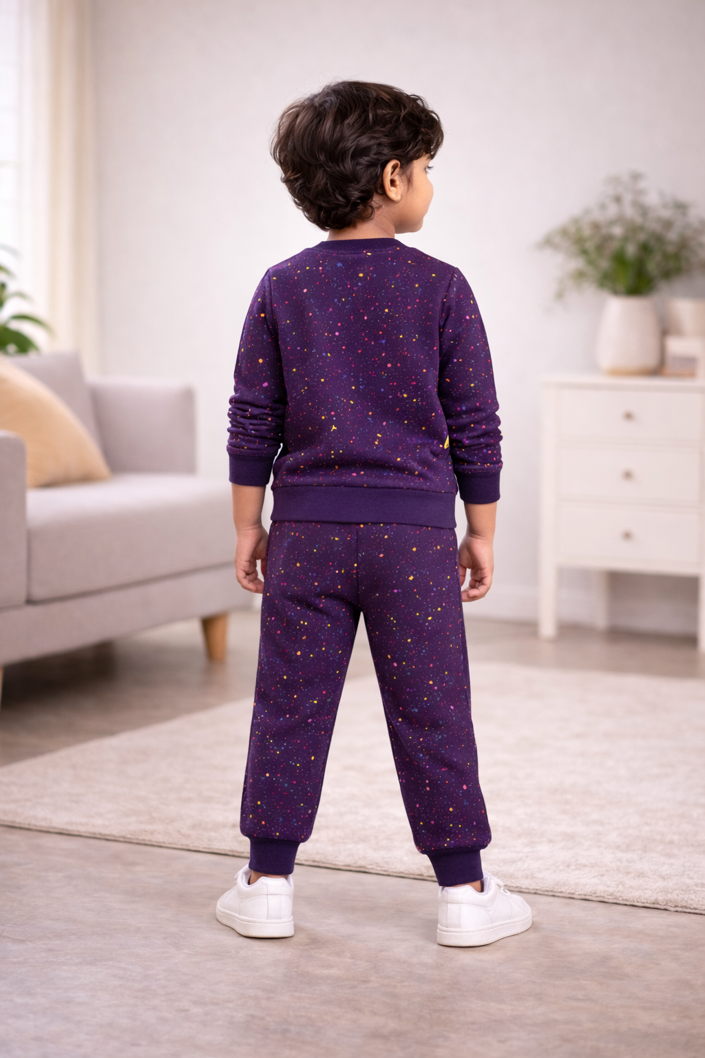 Pop Star Printed Sweatshirt & Jogger Set