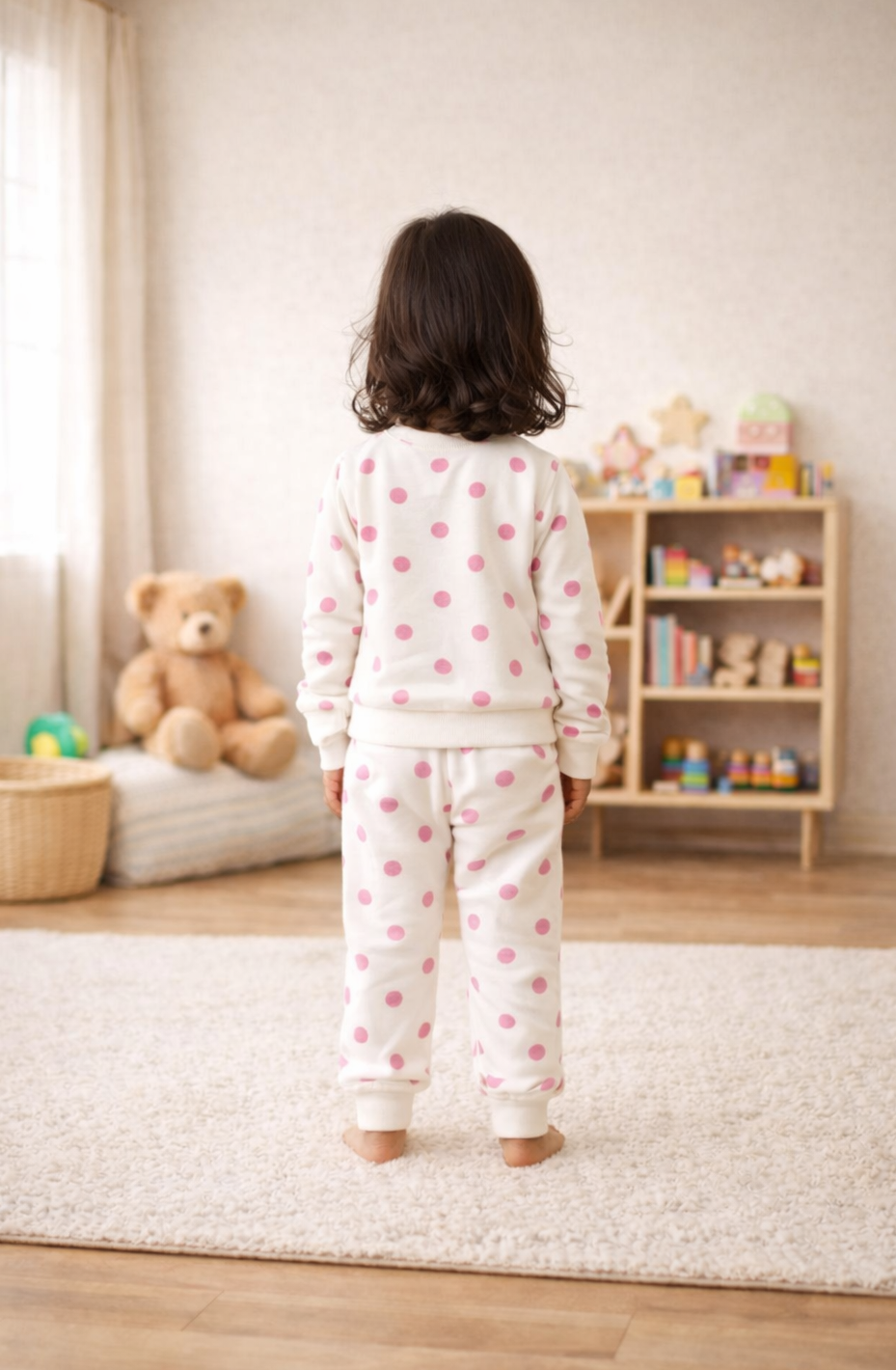 Made With Love Polka Dot Sweatshirt & Jogger Set