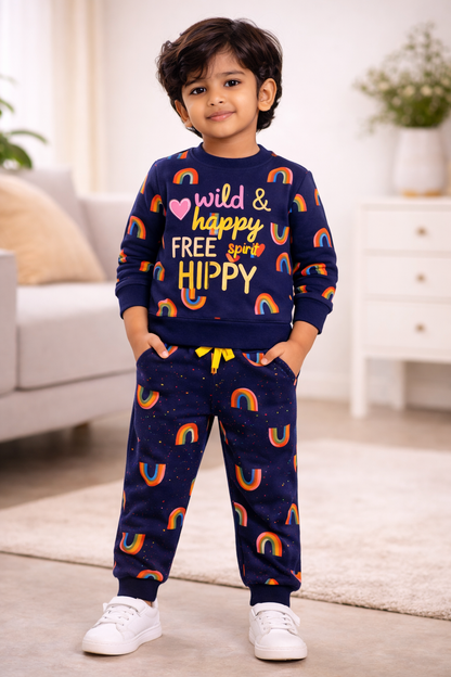Ballet & Unicorns Printed Sweatshirt & Jogger Set