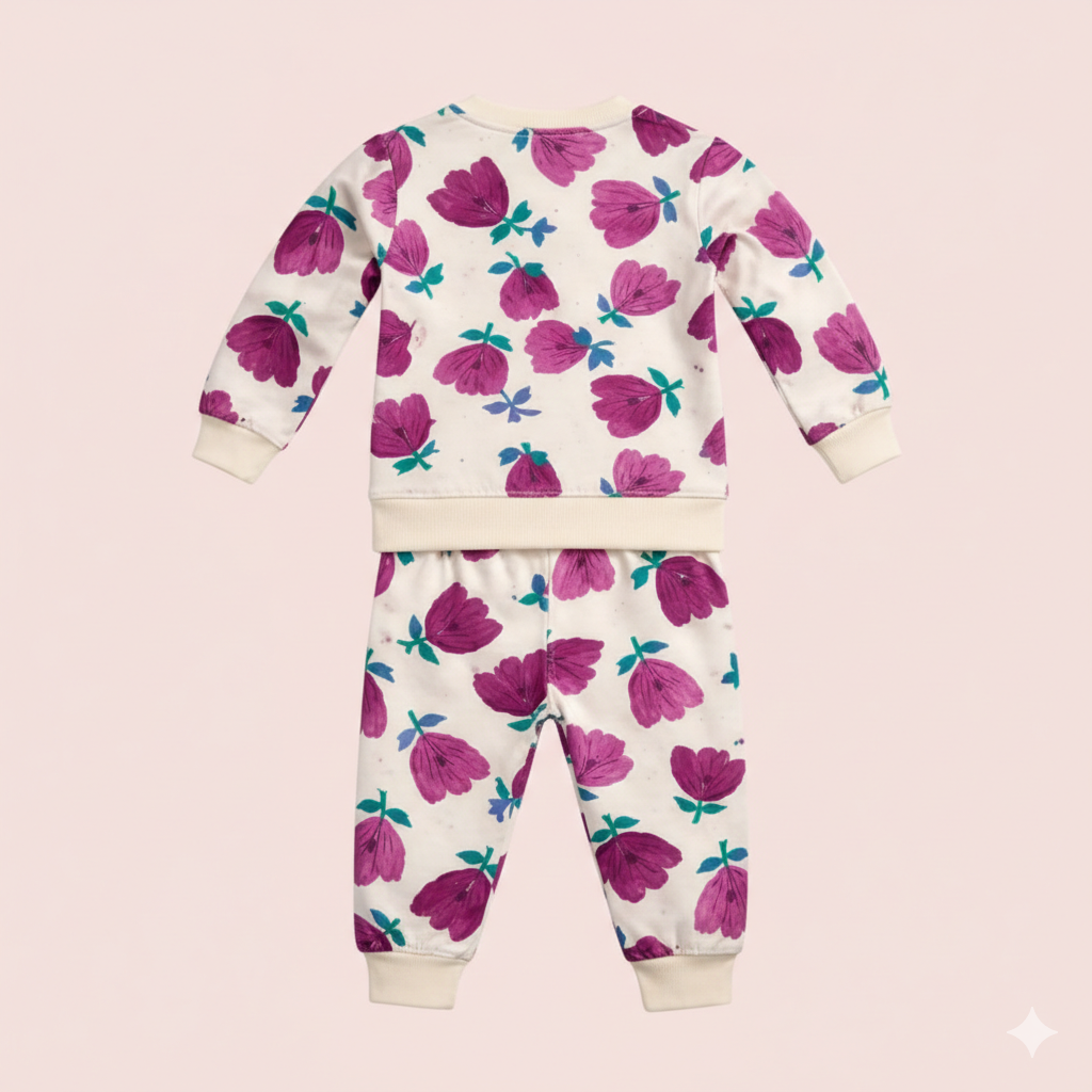 Believe in Yourself Floral Sweatshirt & Jogger Set