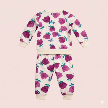 Believe in Yourself Floral Sweatshirt & Jogger Set