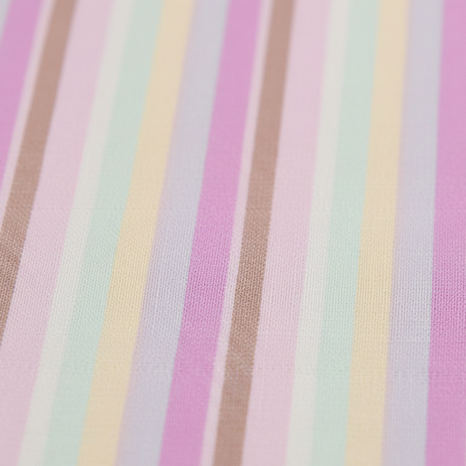 Rainbow Stripe Dress with Hair Accessory