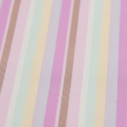 Rainbow Stripe Dress with Hair Accessory