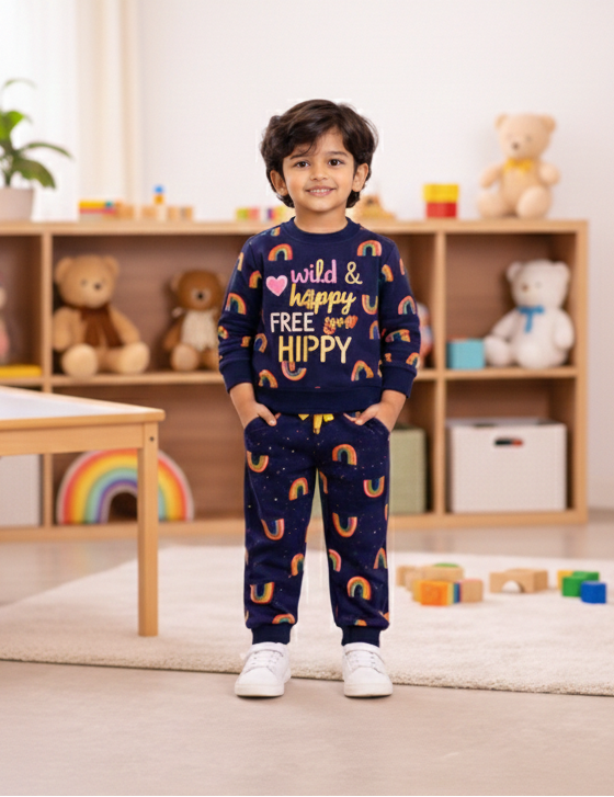 Ballet & Unicorns Printed Sweatshirt & Jogger Set