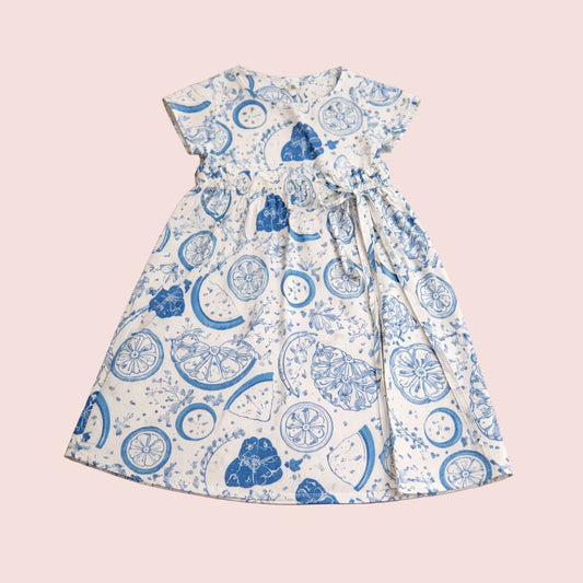 Blue Orchard Cotton Dress